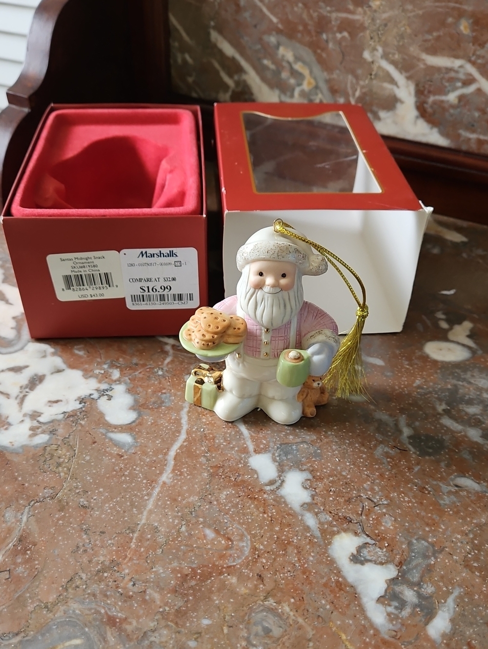 Lenox Santa's Midnight Snack Ornament